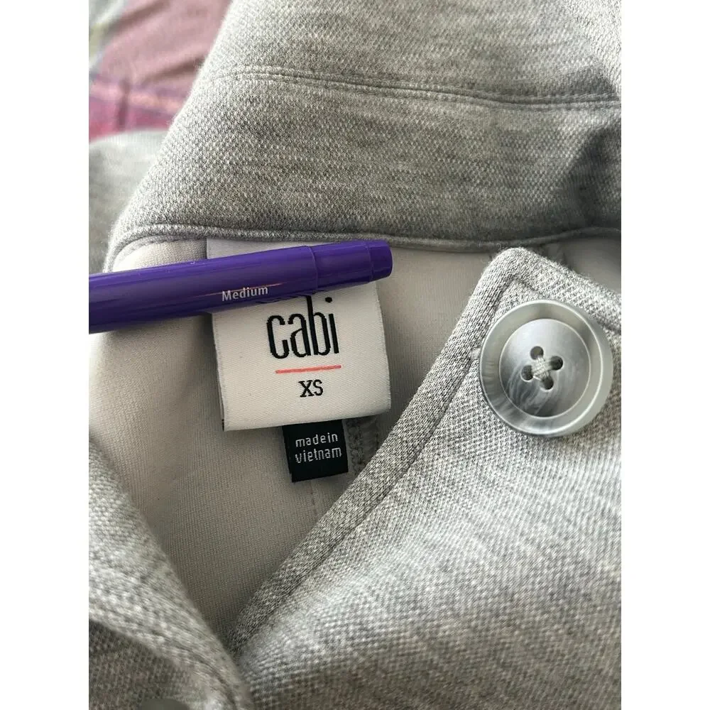 Cabi grey Shacket jacket coat XS classic preppy business casual